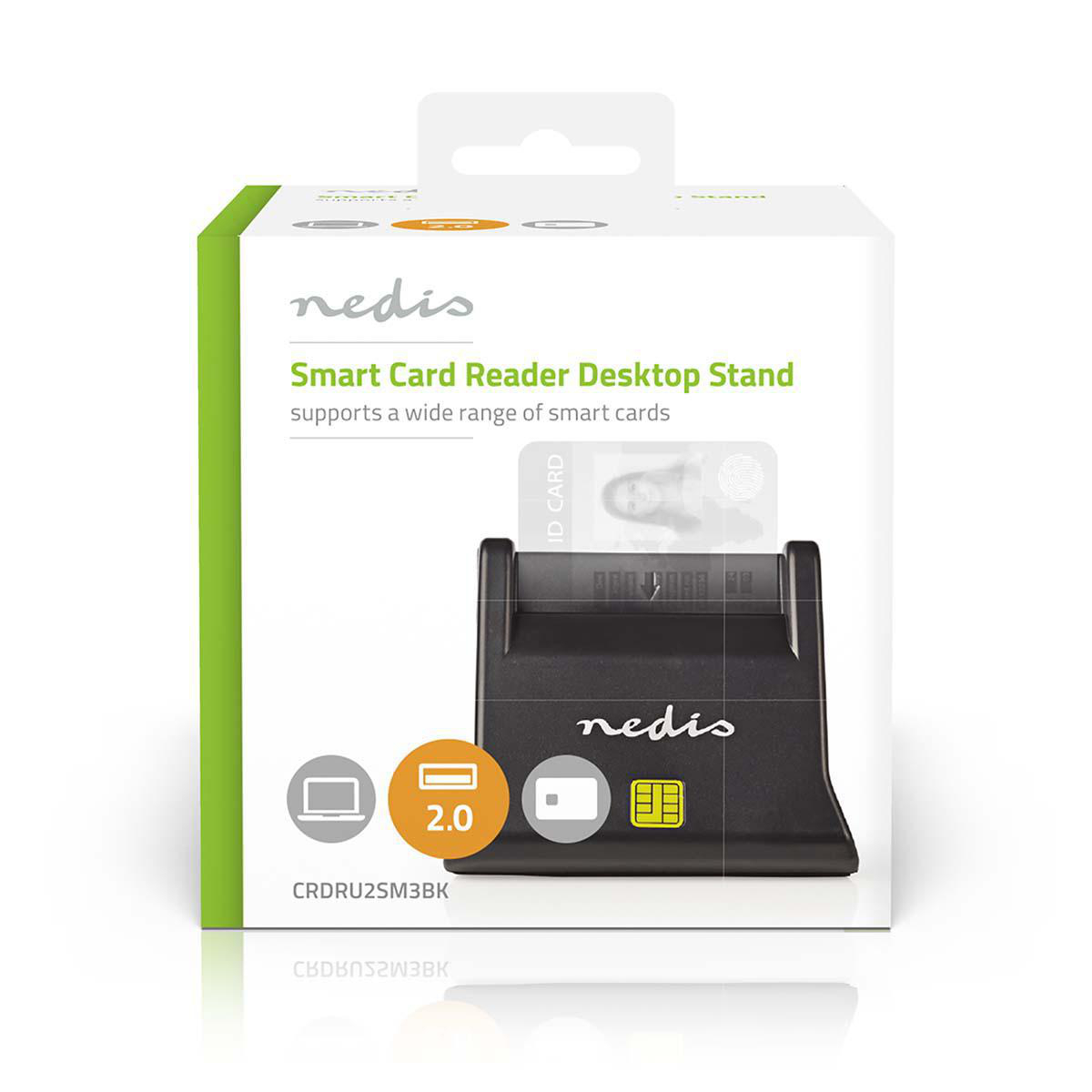 Nedis Kartenleser Smart Card (ID) inklusive: Software USB 2.0 USB-Hubs Produkt Bild 6