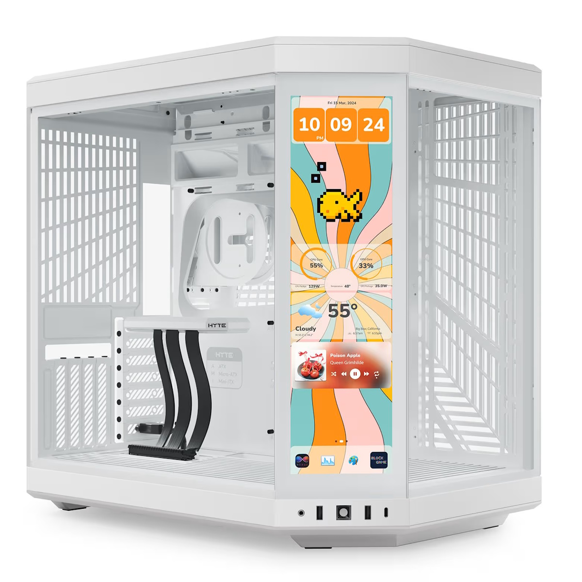 HYTE Y70 touch Snow White | PC-Gehäuse