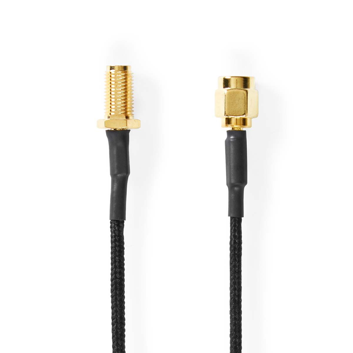 Nedis Antennenkabel | SMA-Buchse | SMA-Stecker - Vergoldet | 50 Ohm | Einzeln geschirmt | 0.50 m | Rund | Geflochten | S...