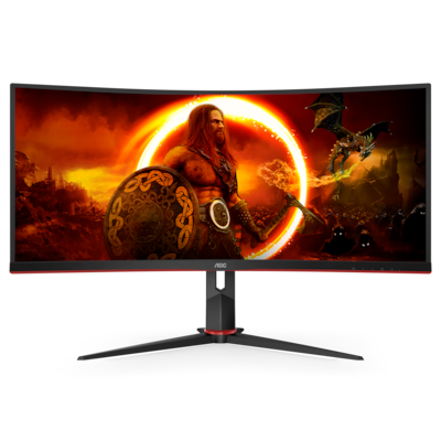 Thumbnail - AOC Gaming CU34G2XP - 34 Zoll WQHD Curved Monitor, 180 Hz FreeSync Prem., HDR400 (3440x1440, 1ms GtG, HDMI, DisplayPort,...