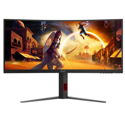 AOC CU34G4Z - 34 Zoll WQHD Curved Monitor, 240 Hz, FreeSync Prem, HDR400 (3440x1440, 1ms GtG, 2x HDMI 2.1, 1x DisplayPor...