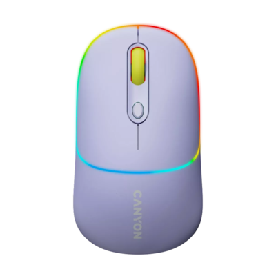 CANYON Bluetooth Wireless Mouse MW-22 Dual-Mode, Lavender