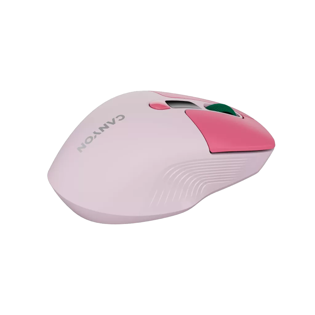 CANYON Mouse MW-26 LCD Silent Dual Mode Wireless pink Mäuse Produkt Bild 5