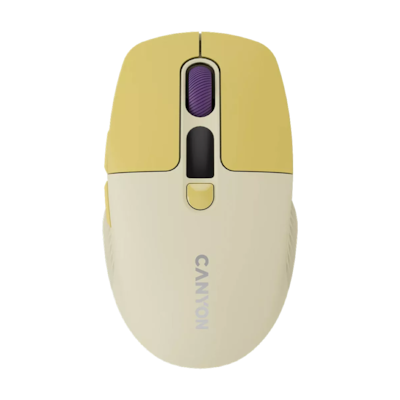 CANYON Mouse MW-26 LCD Silent Dual Mode Wireless yellow