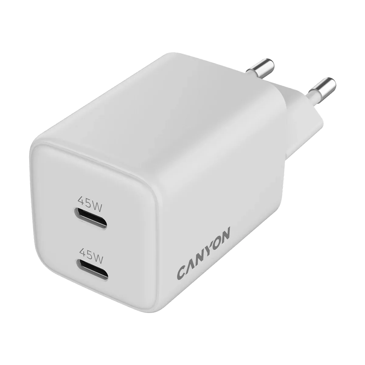 CANYON Charger CU45CC GaN 45W 2xPD EU White