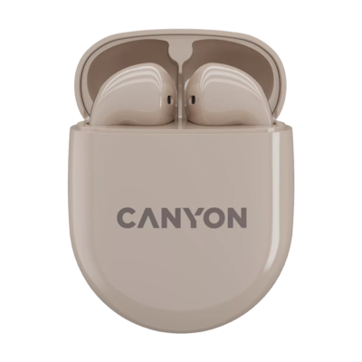 CANYON In-Ear Kopfhörer TWS-6, Beige Bluetooth 5.3, Berührungssteuerung
