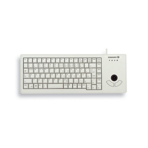 Cherry XS Trackball Keyboard, hellgrau, USB