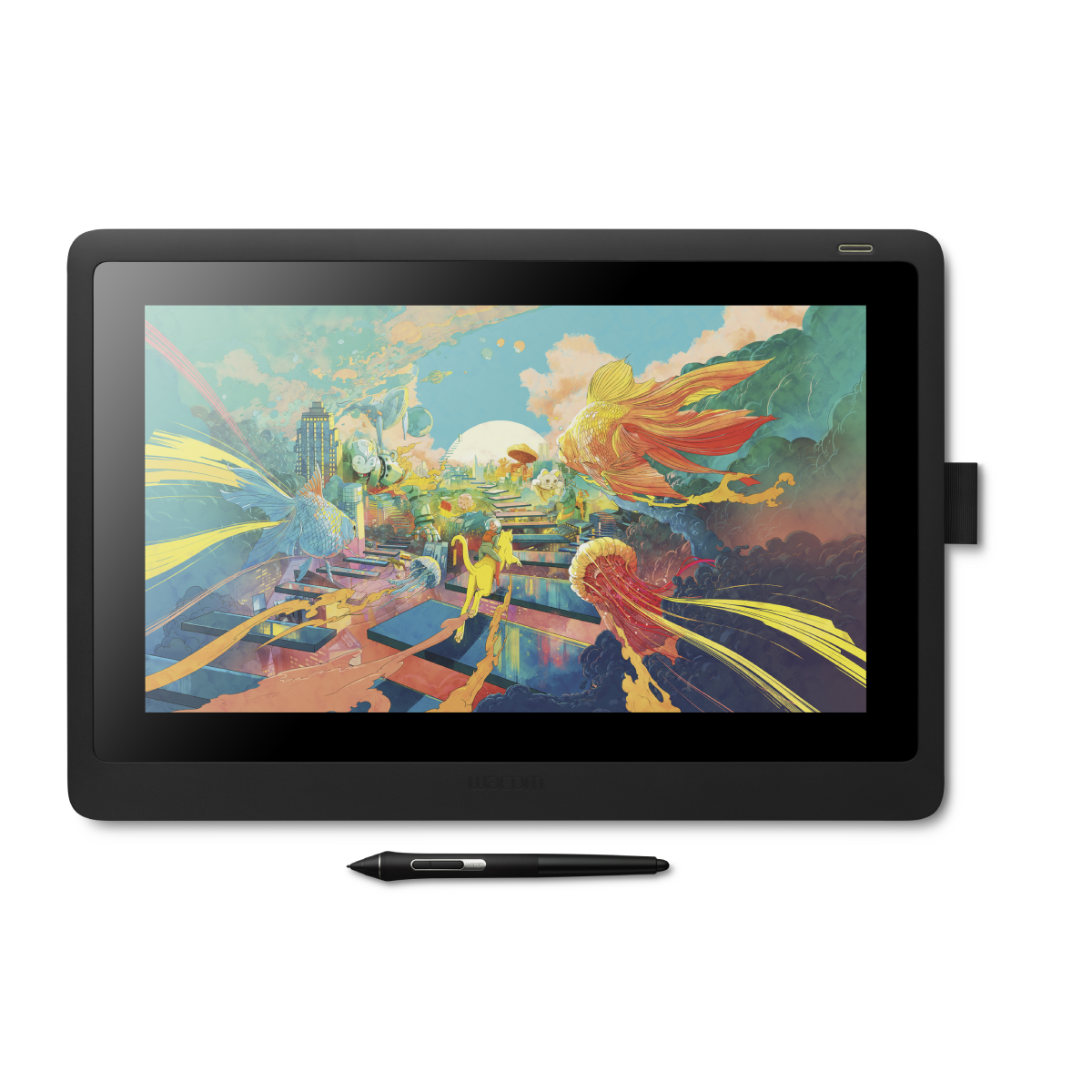 Wacom Cintiq 16 Digitalisierer mit LCD Anzeige Bildschirmdiagonale: 39.6cm (15,6 Zoll), Entspiegelte Oberfläche, Auflösu...