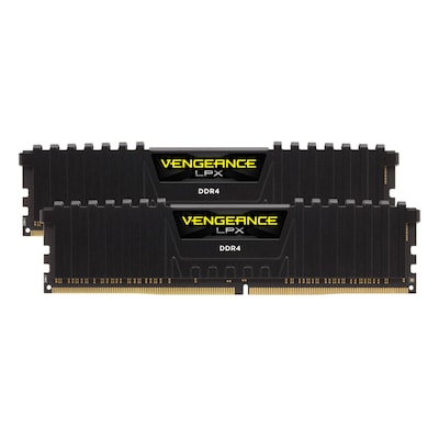 Corsair Vengeance LPX Schwarz 16GB Kit (2x8GB) DDR4-3600 CL18 DIMM Arbeitsspeicher, optimiert für AMD