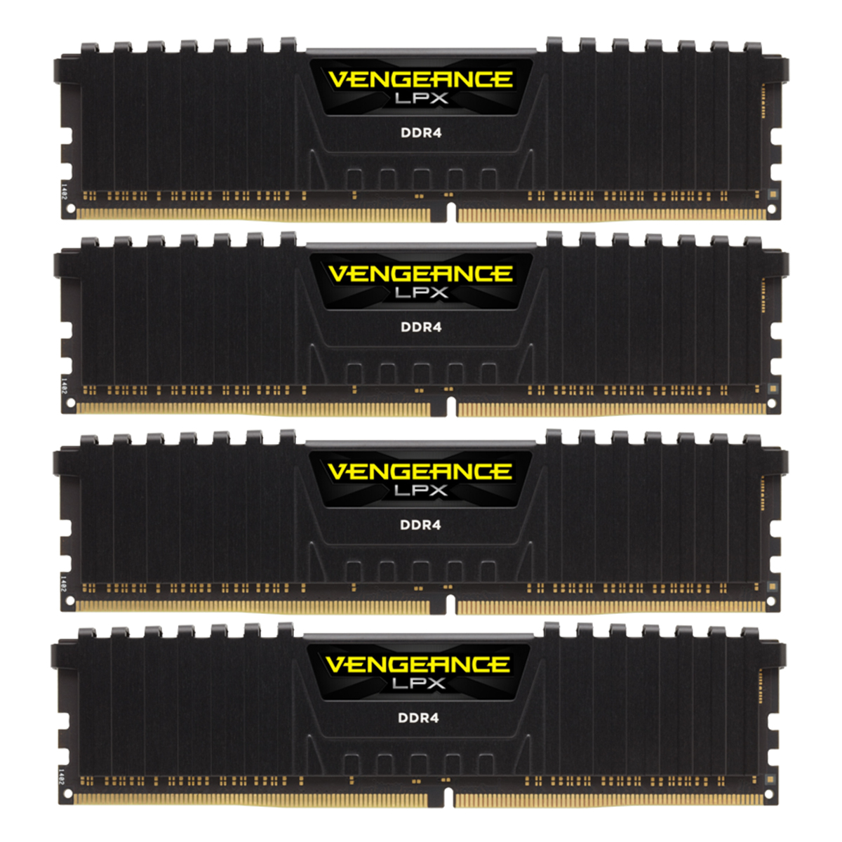 Image of Corsair Vengeance LPX Schwarz 32GB Kit (4x8GB) DDR4-2666 CL16 DIMM Arbeitsspeicher