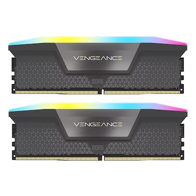 Corsair Vengeance RGB Grau 32GB (2x16GB) DDR5-5600 CL40 EXPO DIMM Arbeitsspeicher