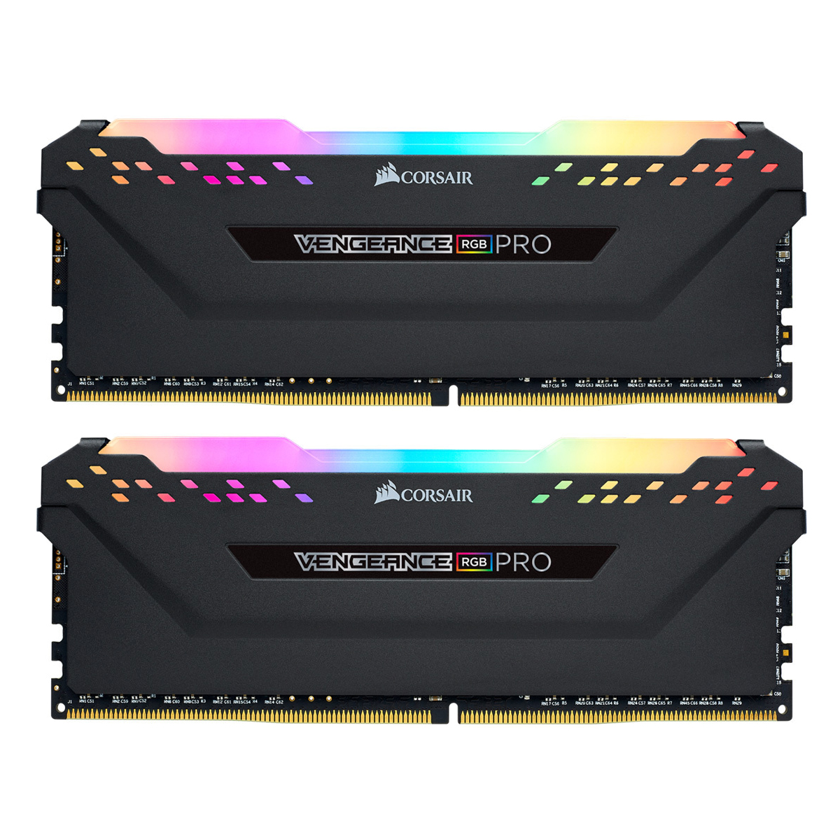 Image of Corsair Vengeance RGB Pro Schwarz 16GB Kit (2x8GB) DDR4-3200 CL16 DIMM Arbeitsspeicher