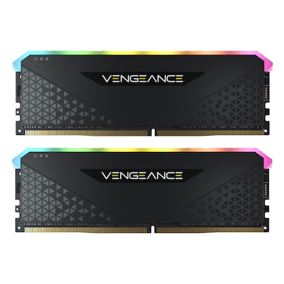 Thumbnail - Corsair Vengeance RGB RS Schwarz 16GB Kit (2x8GB) DDR4-3200 CL16 DIMM Arbeitsspeicher