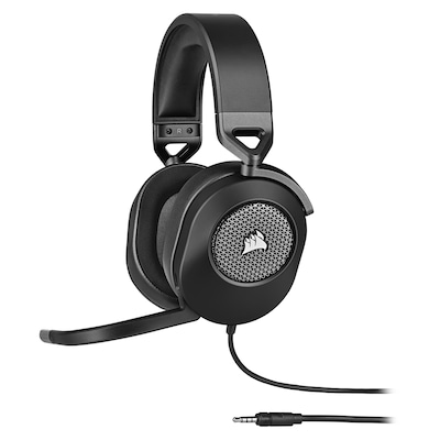 Corsair HS65 Surround Carbon Gaming-Headset, Kabelgebunden, Dolby Audio 7.1-Surround-Sound (über USB-Adapter), Gewicht: 282 Gramm