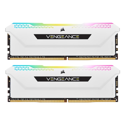 Thumbnail - Corsair Vengeance RGB Pro SL Weiß 32GB Kit (2x16GB) DDR4-3600 CL18 DIMM Arbeitsspeicher