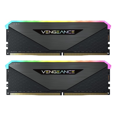 Corsair Vengeance RGB RT Schwarz 16GB Kit (2x8GB) DDR4-3600 CL18 DIMM Arbeitsspeicher