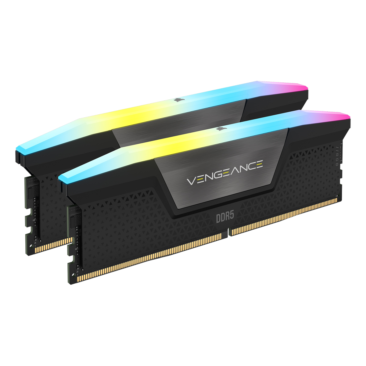 Corsair Vengeance RGB Schwarz 32GB Kit (2x16GB) DDR5-6400 CL36 DIMM Arbeitsspeicher Arbeitsspeicher Produkt Bild 2
