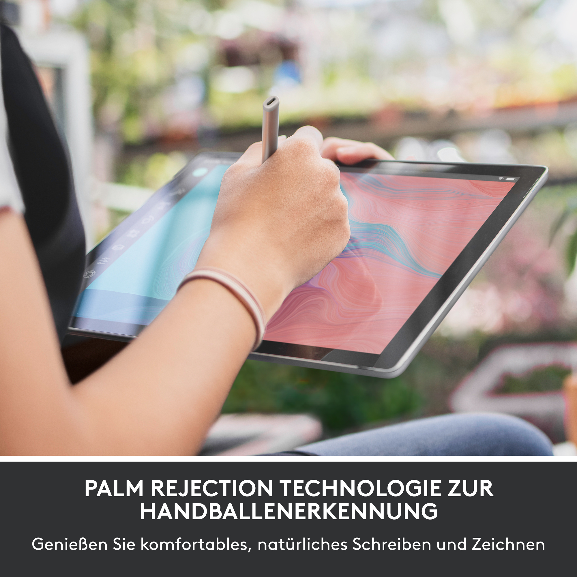 LOGITECH Crayon für iPad - Digitaler Zeichenstift Silber Pen - Image 5