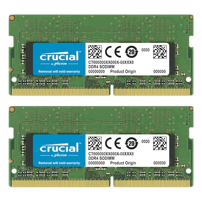 Crucial 64GB Kit (2x 32GB) DDR4-3200 CL22 SO-DIMM Arbeitsspeicher