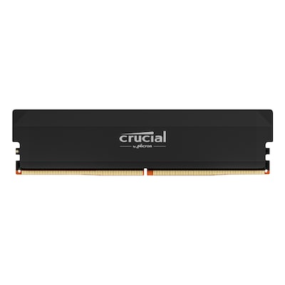 Crucial Pro OC Schwarz 16GB DDR5-6000 CL36 UDIMM Gaming-Arbeitsspeicher - Unterstützt Intel XMP 3.0 und AMD EXPO