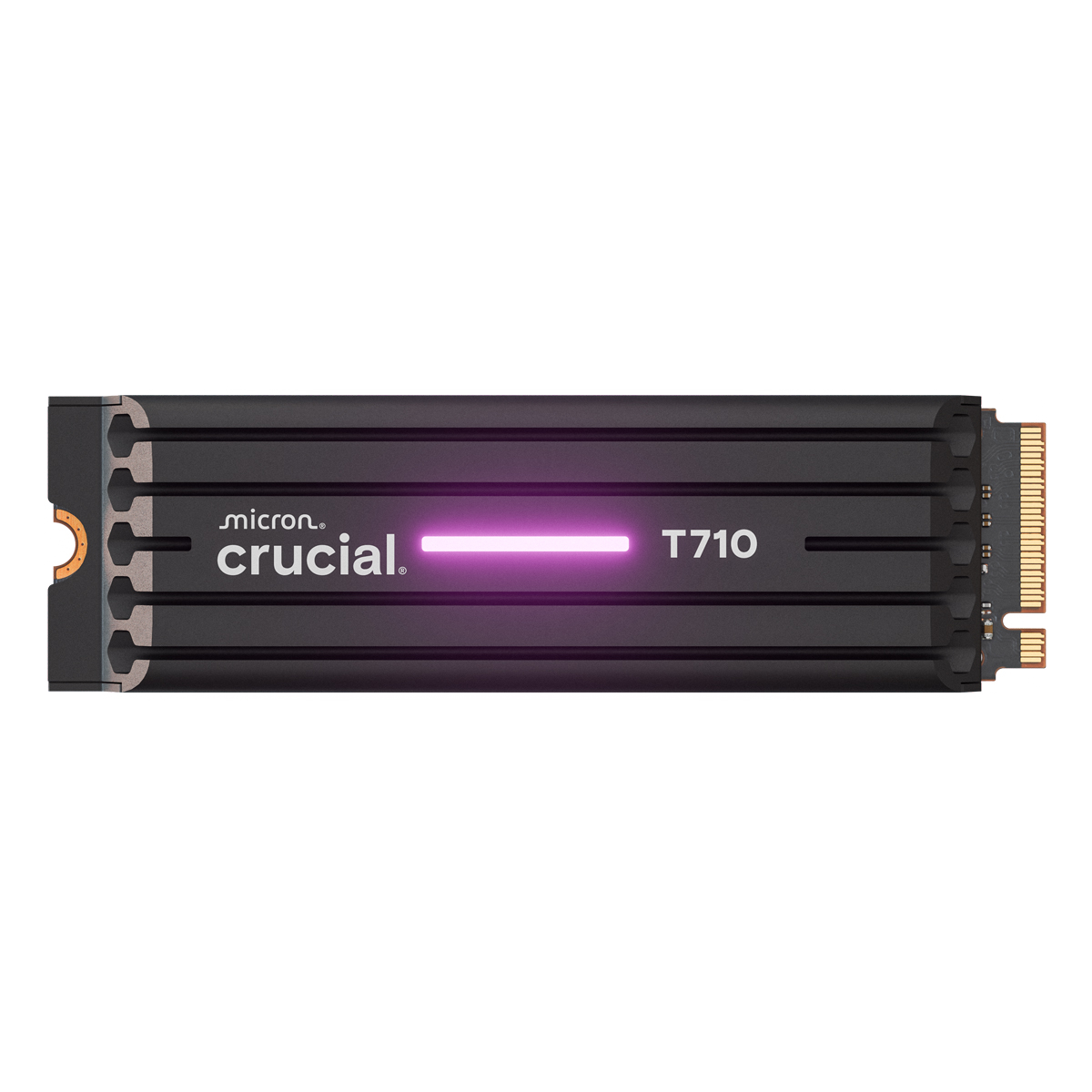 Crucial T710 Heatsink SSD 2TB M.2 2280 PCIe Gen5 NVMe Internes Solid-State-Module mit Kühlkörper