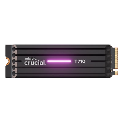 Crucial T710 Heatsink SSD 2TB M.2 2280 PCIe Gen5 NVMe Internes Solid-State-Module mit Kühlkörper