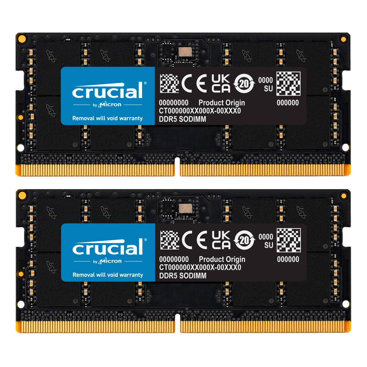Crucial 64GB Kit (2x32GB) DDR5-4800 CL40 SO-DIMM Arbeitsspeicher