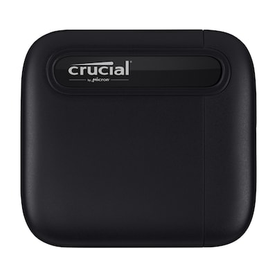 Crucial X6 Portable SSD 1TB Schwarz Externe Solid-State-Drive, USB 3.2 Gen 2x1