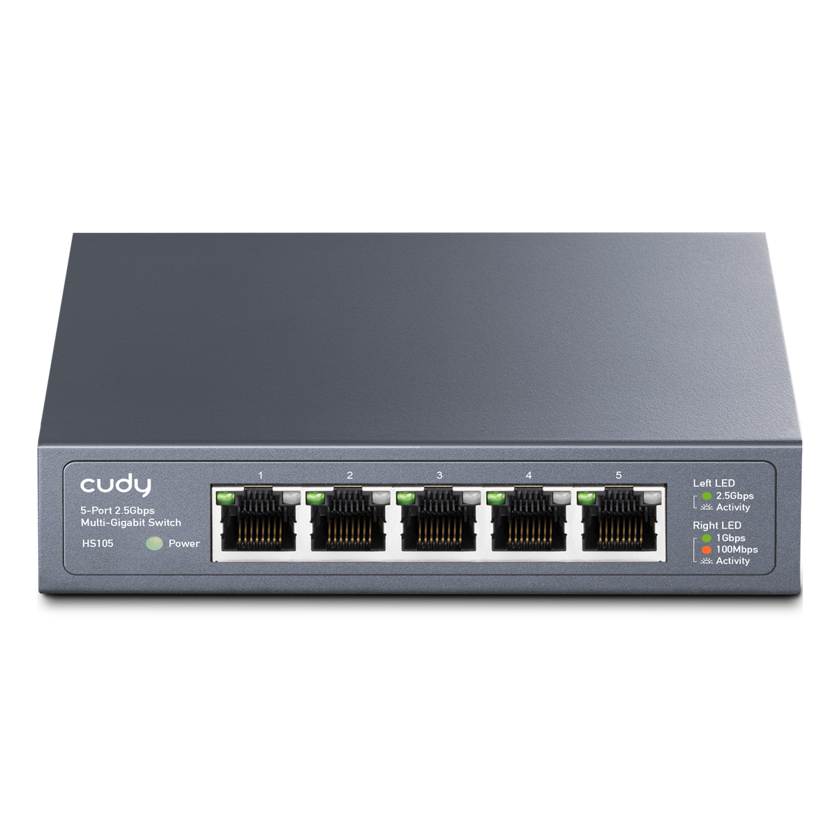 Cudy HS105 Netzwerk-Switch 5-Port, Unmanaged, 5x 2.5 Gigabit RJ45