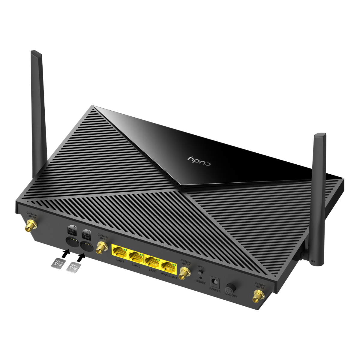 Cudy P5 5G WiFi 6 Router 5G, bis zu 3,4 Gbit/s (DL), WLAN AX Dualband, bis zu 3.000 Mbit/s, 4x Gigabit LAN Router/WLAN Produkt Bild 4
