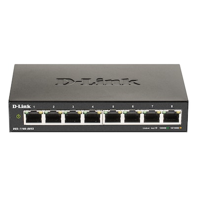 D-Link DGS-1100-08V2 Smart Managed Switch 8x Gigabit Ethernet