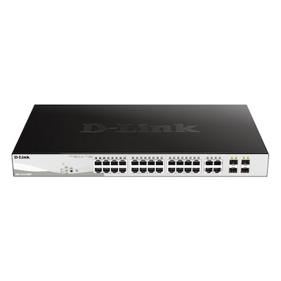 D-Link DGS-1210-28MP/E Netzwerk-Switch Managed L2 Gigabit Ethernet (10/100/1000) Power over Ethernet (PoE) 1U Schwarz, Grau