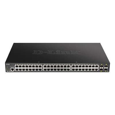 D-Link DGS-1250-52XMP Managed L3 Power over Ethernet (PoE) Schwarz