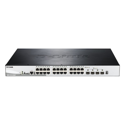 D-Link DGS-1510-28XMP Managed L2/L3 Gigabit Ethernet (10/100/1000) Power over Ethernet (PoE) Schwarz, Grau