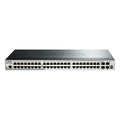 D-Link DGS-1510-52X Stackable Smart Managed Switch 52-Port 48x Gigabit Ethernet, 4x 10 Gbit/s SFP+