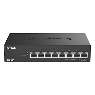 Thumbnail - D-Link DMS-108P Unmanaged Switch 8x 2.5 Gigabit Ethernet, PoE++ max. 230 Watt