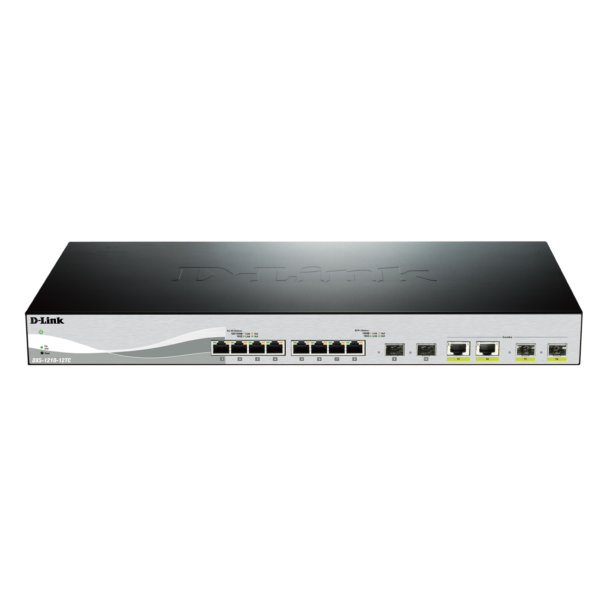D-Link DXS-1210-12TC Smart Managed Switch 8x 10 Gbit/s Ethernet, 2x 10 Gbit/s SFP+, 2x 10GbE/SFP+ Combo