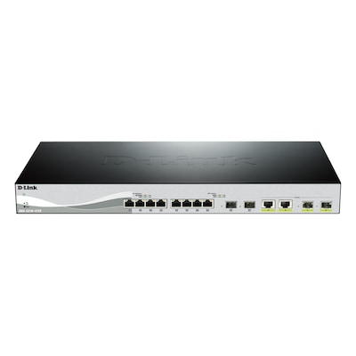 D-Link DXS-1210-12TC Smart Managed Switch 8x 10 Gbit/s Ethernet, 2x 10 Gbit/s SFP+, 2x 10GbE/SFP+ Combo