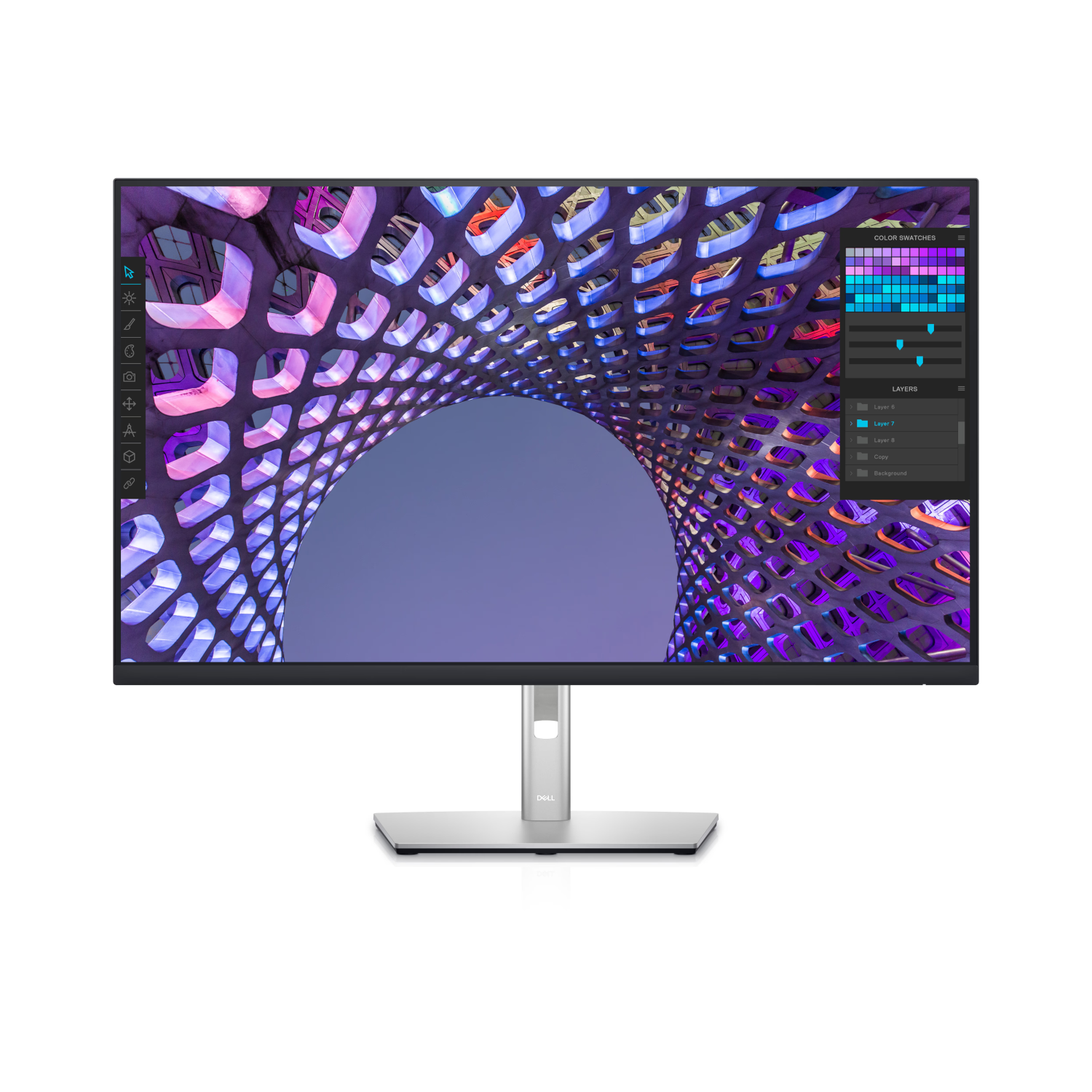 Thumbnail - Dell P3223QE 4K-UHD Monitor - IPS, Höhenverstellung, USB-C, LAN