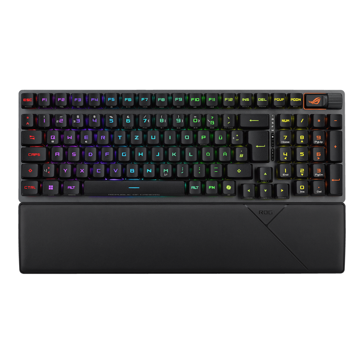 ASUS ROG Strix Scope II 96 RX Wireless kabellose optische Gaming Tastatur mit Bluetooth und 2,4 GHz, Streaming Hotkeys, ...