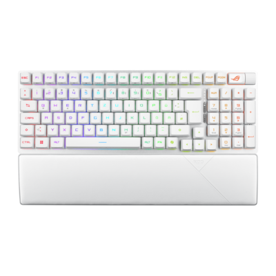 ASUS ROG Strix Scope II 96 RX Wireless kabellose optische Gaming Tastatur mit Bluetooth und 2,4 GHz, Streaming Hotkeys, ...