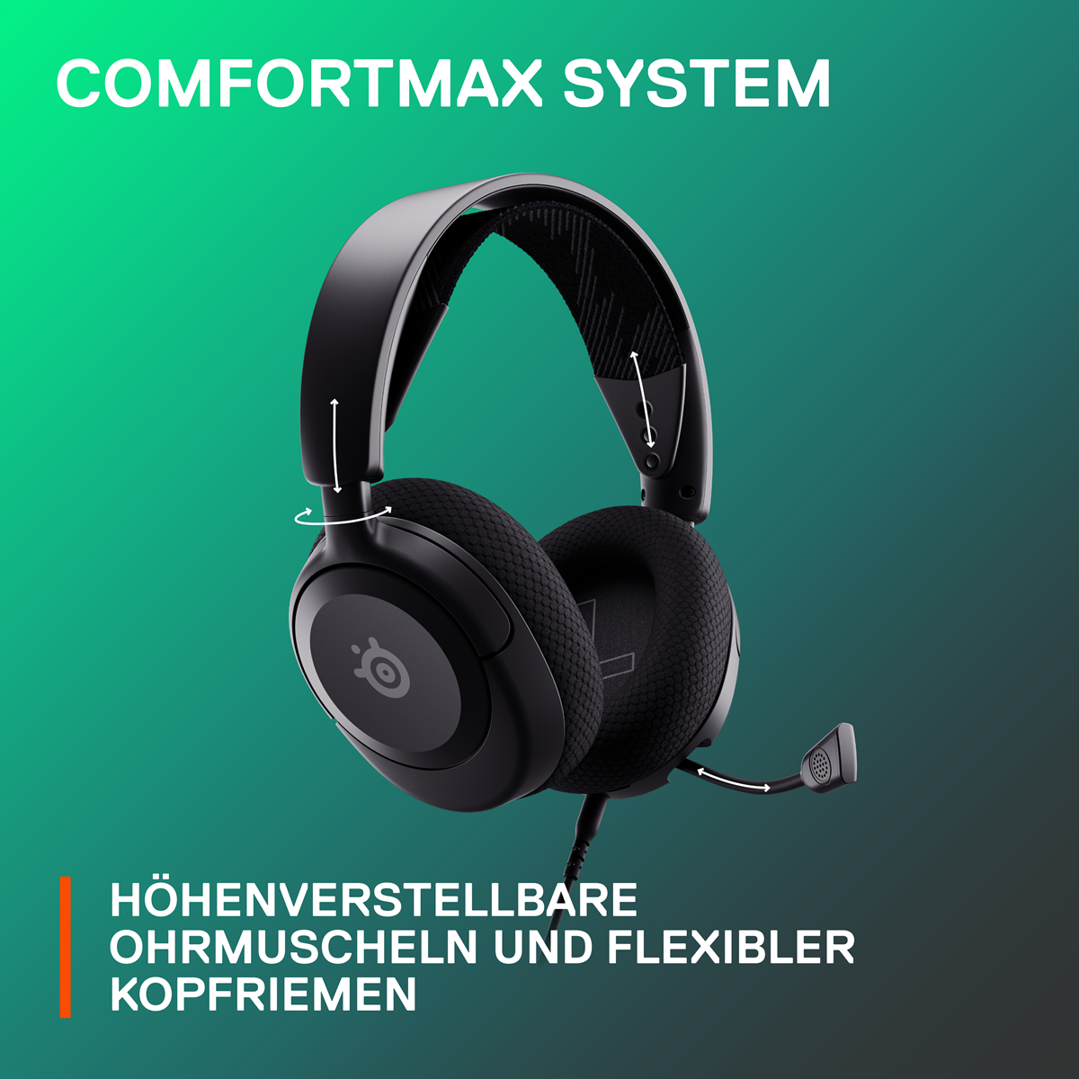 SteelSeries Gaming Headset Arctis Nova 1 B-Ware kabelgebundenes Gaming Headset, schwarz Headset Produkt Bild 7