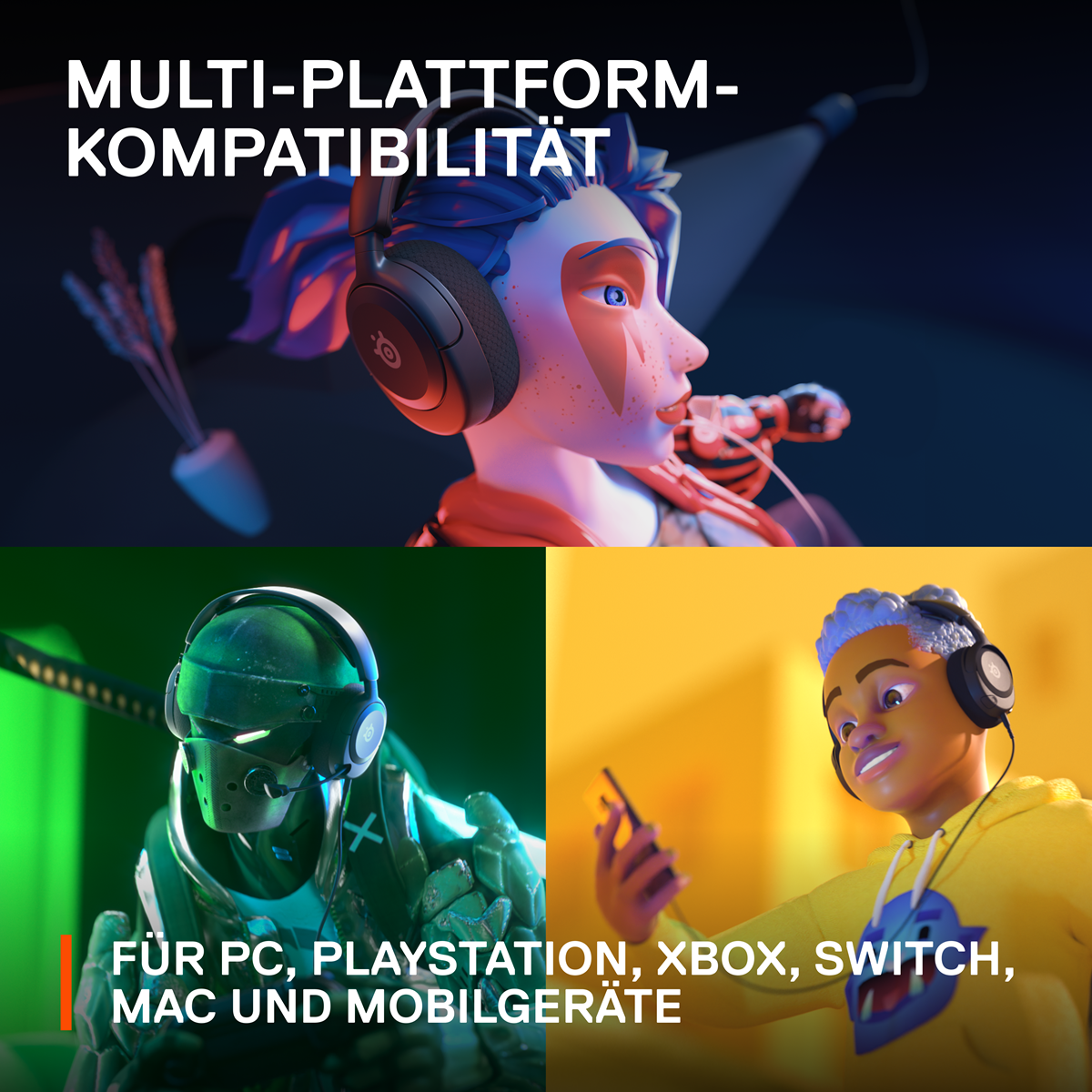 SteelSeries Gaming Headset Arctis Nova 1 B-Ware kabelgebundenes Gaming Headset, schwarz Headset Produkt Bild 9