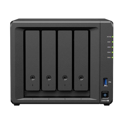 Synology DiskStation DS925+ NAS 4-Bay AMD Ryzen™ V1500B, 4GB DDR4 RAM, 0/4 HDD/SSD