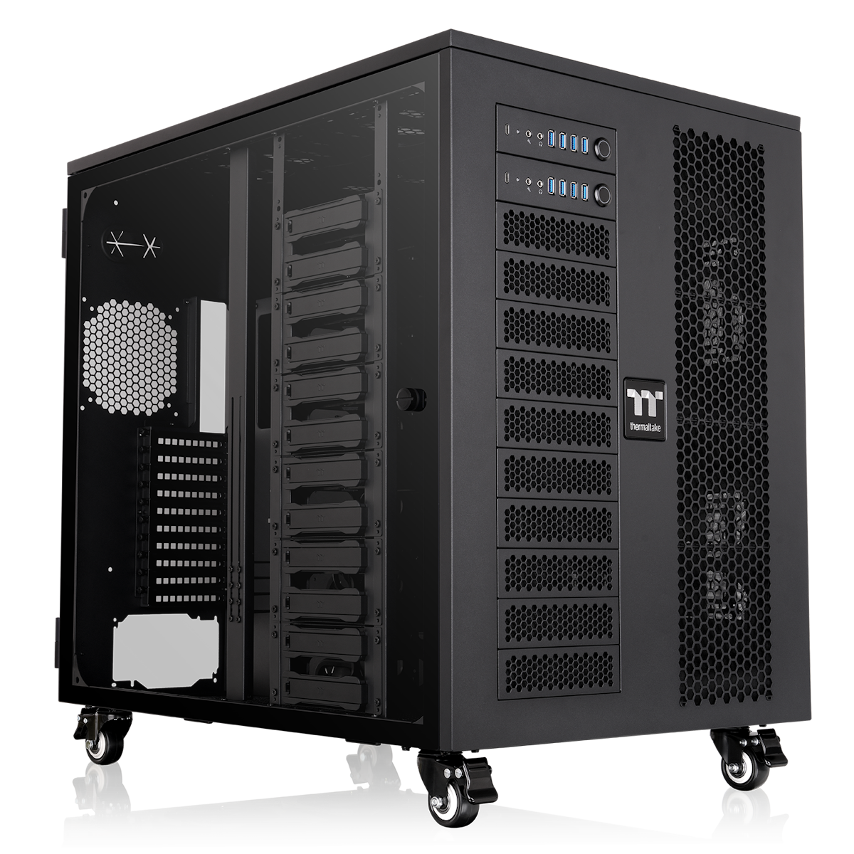 Thermaltake AX1000 TG Black | Workstation-Gehäuse