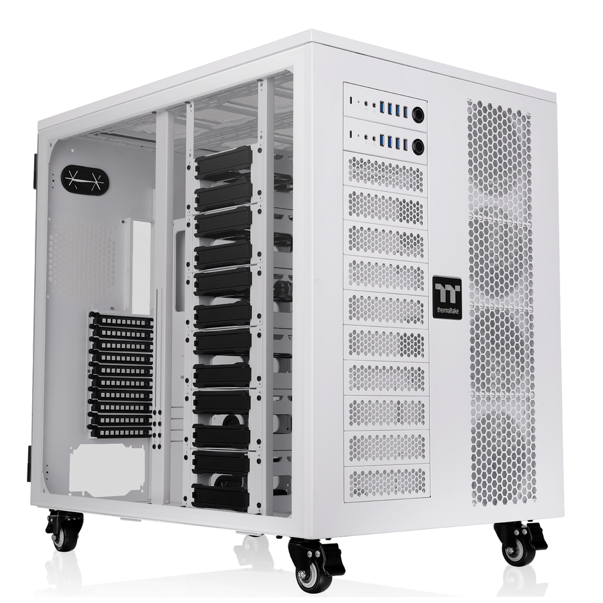 Thermaltake AX1000 TG Snow White | Workstation-Gehäuse