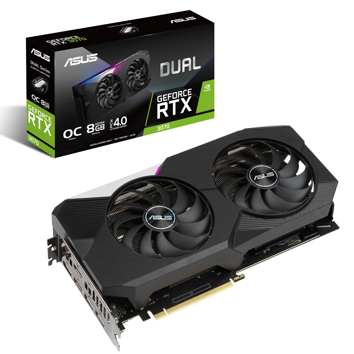 Asus Dual GeForce RTX 3070 8GB OC V2 Grafikkarte - Grafikkarten