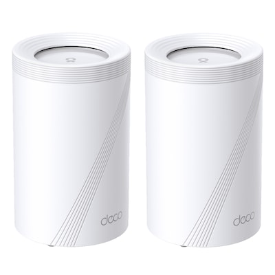 TP-Link Deco BE65 WiFi 7 Mesh System, 2er Pack BE9300 Tri-Band, 4x 2.5 GbE LAN/WAN