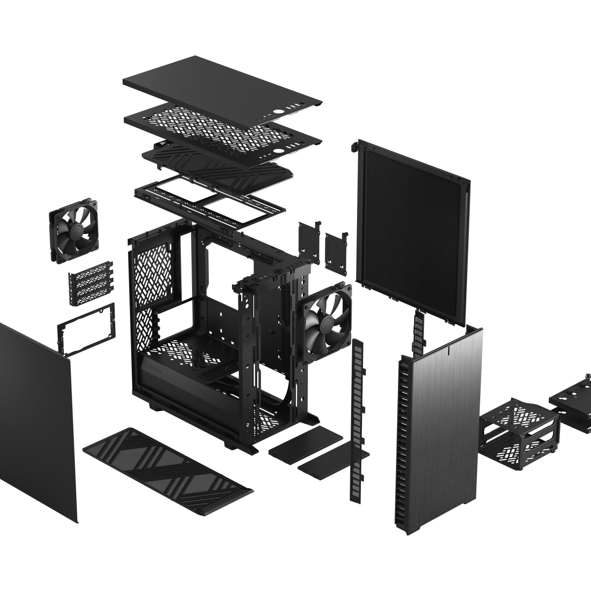 Fractal Define 7 Mini Black Solid | PC-Gehäuse Gehäuse Produkt Bild 23