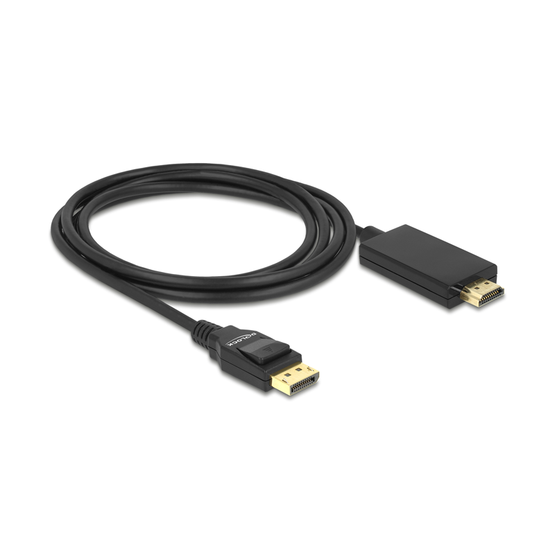 Thumbnail - Delock Kabel DisplayPort 1.2 Stecker - High Speed HDMI-A Stecker Passiv 4K 30 Hz 2m schwarz